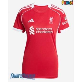 Liverpool Tricou Fotbal Replică 2025-26 Femei Acasa
